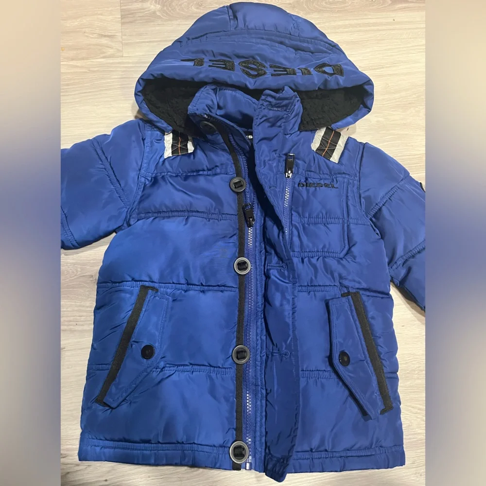 Diesel Royal Blue Puffer Jacket like new - Picture 5 of 7